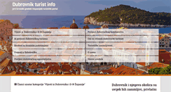 Desktop Screenshot of dubrovnik-turistinfo.com