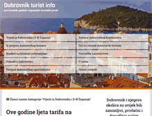 Tablet Screenshot of dubrovnik-turistinfo.com